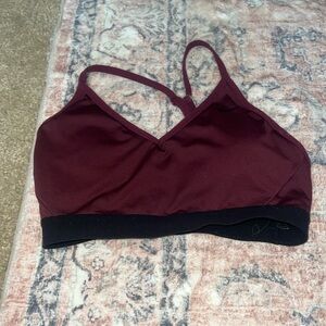 maroon/magenta nike sports bra